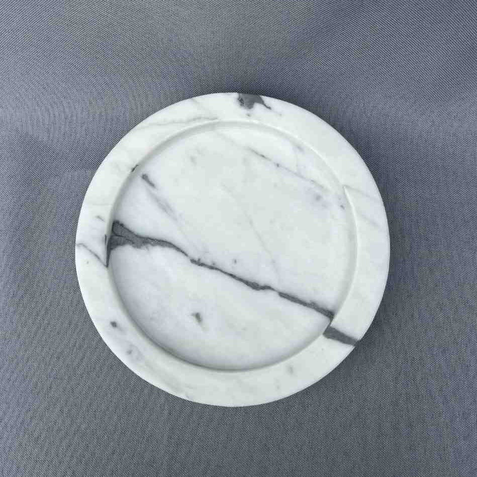 Catchall Plate - White Marble